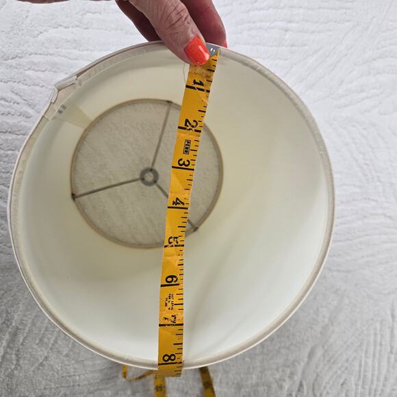 Fenchel shades EUC cylinder drum lamp shade 8 inch diameter 11 inches tall white - Picture 7 of 13